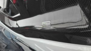 Hood cover for the F8 and F3 models with the CARBON HOOD F30 F31 F8 COVER logo