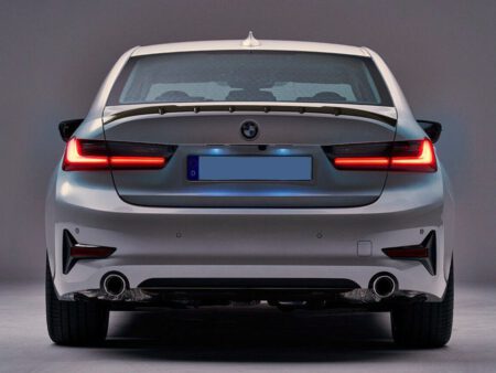 Here you can see our BMW G20 rear spoiler with a unique design.